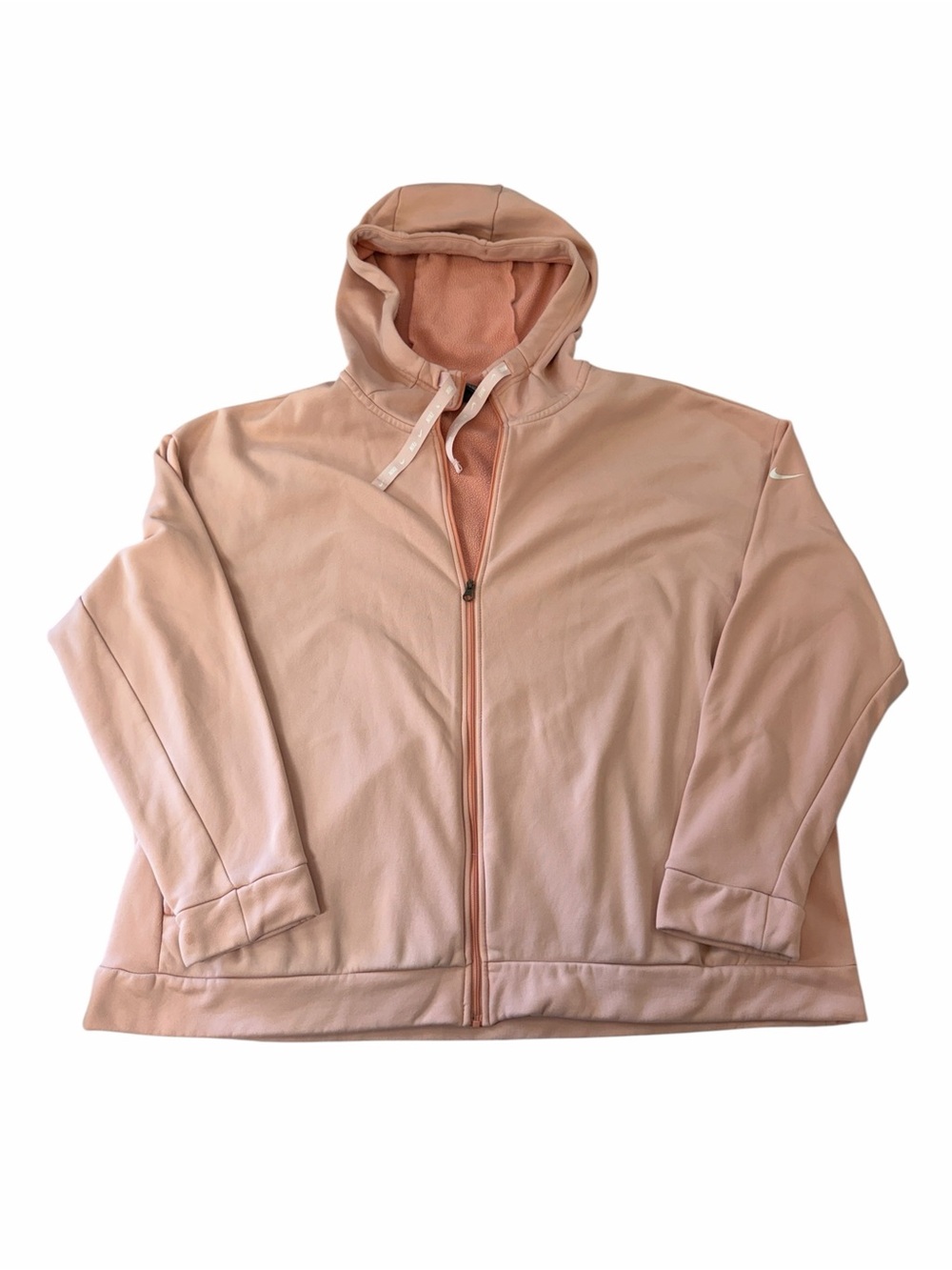 Nike Blush Pink Full‑Zip Hooded Women's Sweatshirt - Picture 2 of 8